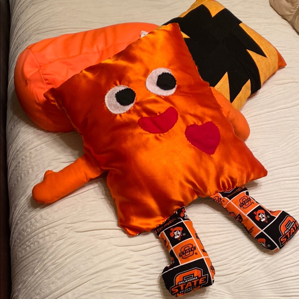 Oklahoma State handmade pillow ++